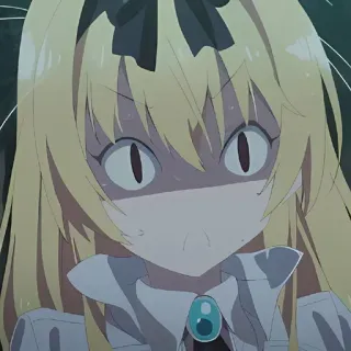 🌙 86e68586 애니메이션, 만화, 캐릭터, 표정, 금발 whatsapp sticker