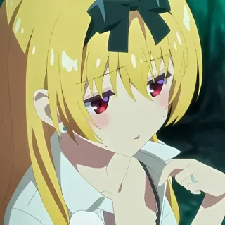 🌙 9c8e2f19 애니메이션, 소녀, 금발, 귀여운, 만화 whatsapp sticker