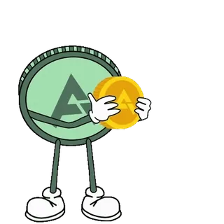 💎 4abcc807 moneda, divisa, dibujo animado, personaje, dinero whatsapp sticker