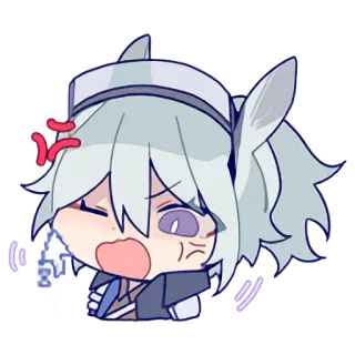 😠 ecddb56f 無討 angry, anime, frustrated, crying telegram sticker