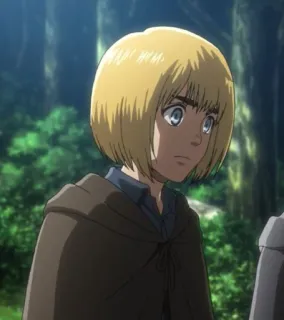 ❤️ 4ba05c18 Armin Arlert Attack on Titan 애니메이션, 캐릭터, 아르민, 진격의 거인 telegram sticker