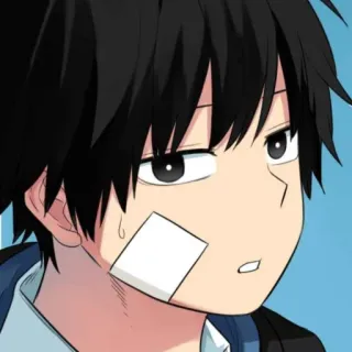 🎧 7c9469e7 อนิเมะ, มังงะ, ตัวละคร, ผู้ชาย, เด็กผู้ชาย, ผ้าพันแผล, ภาพประกอบ telegram sticker