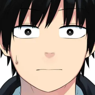 🎧 8459929b อนิเมะ, มังงะ, หน้า, สีหน้า, ตกใจ telegram sticker