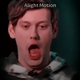 😦 621e9d83 Alight Motion 男, 顔, ミーム, びっくり, 表情, 口を開ける telegram sticker