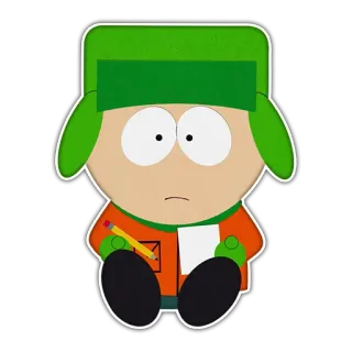 ✍️ 12c43dc2 Kyle Broflovski South Park cartoon, animation, child, pencil, paper whatsapp sticker
