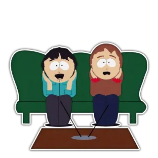 😧 42c191f5 Randy Marsh South Park south park, randy, scared, panic whatsapp sticker