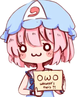 😗 dd7074d0 OwO
whwat's twis ?! Cartoon, Mignon, Chibi, Meme, Kawaii, Owo telegram sticker