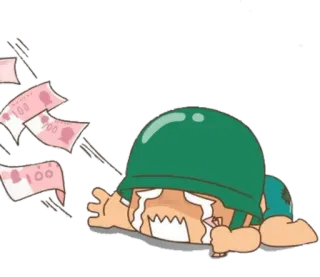 💸 b5ff9fd3 tiền, binh lính, khóc, buồn, mũ bảo hiểm telegram sticker