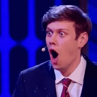 😲 c92d6a79 kaget, terkejut, pria, mulut terbuka, setelan telegram sticker