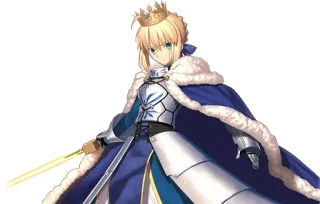 👑 089e46a0 Saber Fate/stay night アニメ, キャラクター, 剣, 王冠, Fate, セイバー telegram sticker