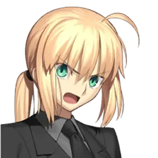 👑 83a64a52 Saber Fate/stay night アニメ, マンガ, キャラクター, セイバー, Fate/stay night telegram sticker