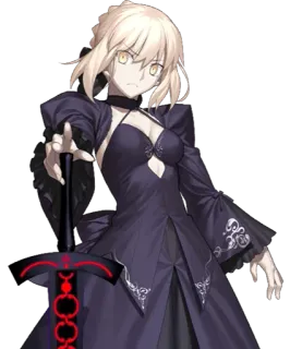 👑 9eb0ce59 Saber Alter Fate/Grand Order アニメ, ゲーム, 剣, サーベル, Fate Grand Order, オルタ telegram sticker