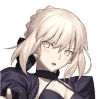 👑 a8f25505 アニメ, 女性, セイバー, Fate telegram sticker