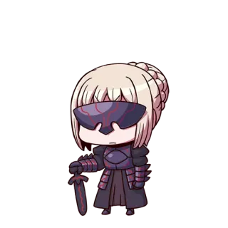 Artoria FGO telegram stickers