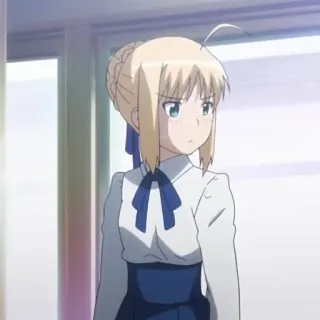 💙 8d0a924a Saber Fate/stay night Anime, Dessin animé, Personnage, Saber, Fate/stay night telegram sticker