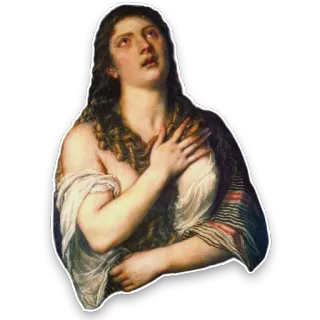 😩 ac7e031d arte, pittura, donna, ritratto, arte classica telegram sticker