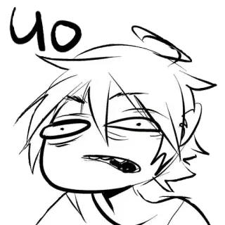 😟 e3256673 Yo cartoon, yo, comic, expression whatsapp sticker