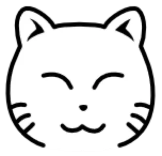 😸 9d1b7200 cat, kitten, cute, animal, white, face telegram sticker