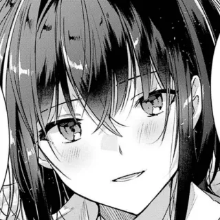 🎤 1561a319 Anime, Manga, Dziewczyna, Portret telegram sticker