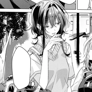 🎤 de434df7 Manga, Anime, Dziewczyna, Mundur Szkolny telegram sticker