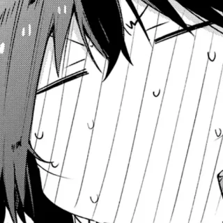 🎤 e7a72dac Anime, Manga, Pot, Nerwowy, Wyraz telegram sticker