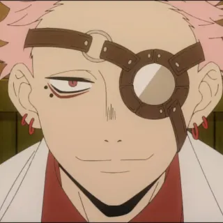 🧬 42f48c88 动漫, 角色, 独眼, 粉色头发, 科学家 telegram sticker