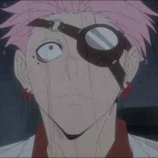 🧬 d004e979 动漫, 角色, 眼罩, 粉色头发 telegram sticker