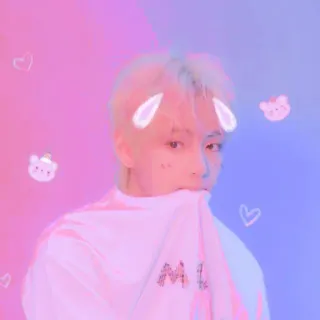 💖 2de2210b ML Persona, Kawaii, Rosa, Azul, Lindo telegram sticker