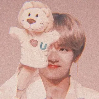 💫 8f59a740 I U títere, león, corazón, lindo, muñeca, estético telegram sticker