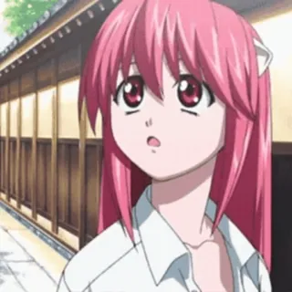 👏 f6570165 动漫, 女孩, 粉色头发, 可爱, 漫画, 校服 telegram sticker