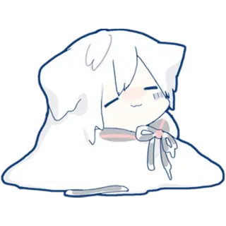 ♨️ 35100ed4 милый, аниме, капля, чиби, мультфильм, персонаж telegram sticker