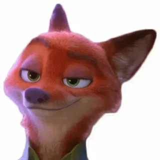 🦊 dc1a575d Nick Wilde Zootopia fuchs, zootopia, cartoon, nick wilde, animiert, tier, disney telegram sticker