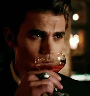 🥃 93d556c9 Stefan Salvatore The Vampire Diaries Vampir, Trinken, Cocktail, Stefan Salvatore, Vampire Diaries whatsapp sticker