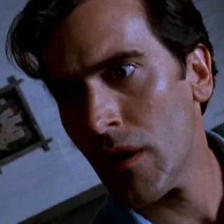 😦 3132cdeb Ash Williams Evil Dead 恐怖, 电影, 布鲁斯·坎贝尔, 艾什, 鬼玩人 telegram sticker