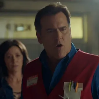 😨 e6cf1aad Ash Williams Evil Dead 艾什, 鬼玩人, 恐怖, 电影, 布鲁斯·坎贝尔 telegram sticker