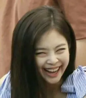 🤧 06135ab4 Jennie Kim ジェニ, Blackpink, K-POP, 歌手, 女性, 笑顔, 陽気 telegram sticker