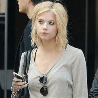 ✨ 4259cc5e woman, blonde hair, sunglasses, phone, casual wear, blonde telegram sticker