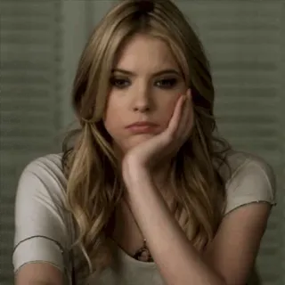 ✨ a513ae3e woman, sad, blonde, portrait, melancholy telegram sticker