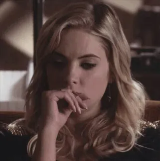 ✨ a59ca70b woman, blonde, pensive, sad, portrait, girl telegram sticker