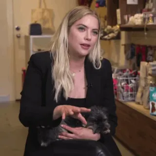 🌔 b00f882e woman, dog, pet, animal, blonde, puppy whatsapp sticker