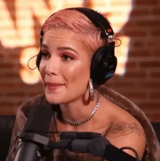 🕊 279990d3 Halsey promi, sänger, porträt, musik, frau whatsapp sticker