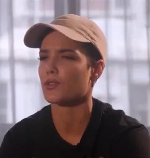 😐 b18265b7 Halsey persona, donna, cantante, celebrità, ritratto telegram sticker