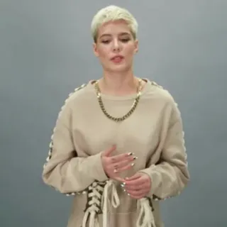 🔌 05123c2a Halsey penyanyi, pirang, wanita, selebriti, artis whatsapp sticker