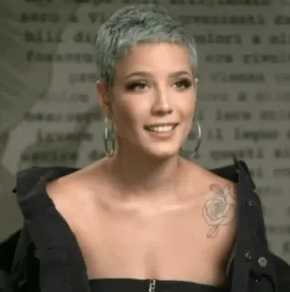 🔌 4529875d Halsey Halsey, penyanyi, selebriti, potret, wanita, musik, orang whatsapp sticker