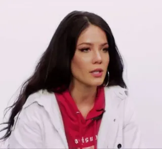 🔌 b65505ee Halsey orang, berambut cokelat, wanita, penyanyi, selebriti, artis whatsapp sticker