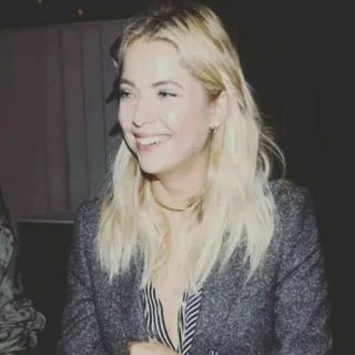 🍓 3cb7ea27 Ashley Benson woman, actress, celebrity, blonde hair, portrait, smile telegram sticker