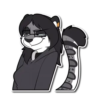 😏 9ad6c2a0 兽人, 兽迷, 拟人, 卡通, 贴纸 telegram sticker