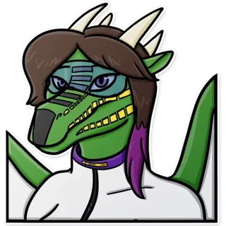 😏 a207db6e Anthro, Dragão, Furry, Réptil, Antropomórfico, Personagem, Adesivo telegram sticker