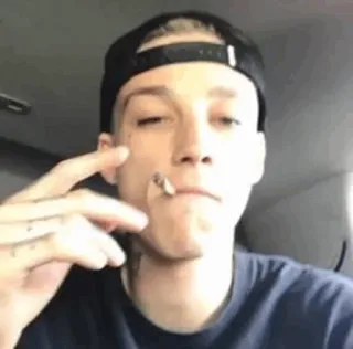 💲 12d674a3 cigarette, smoking, young man, portrait, casual, hat, attitude telegram sticker