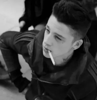 💲 fc322d0e smoking, cigarette, man, person, black and white, cool telegram sticker